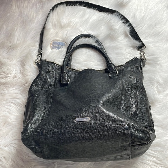 Vince Camuto Black Handbag w/ Shoulder Strap - Picture 1 of 5
